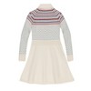 Hope & Henry Girls' Organic Shawl Collar Fair Isle Sweater Dress, Ski Lodge Birdseye, 12-18 Months - 3 of 4