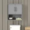 Emma and Oliver Wall Mounted Bathroom Medicine Cabinet Organizer with Adjustable In-Cabinet Shelf, Dual Magnetic Closure Doors, Bottom Open Display Shelf - 2 of 4