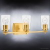 Urban Ambiance Luxury Traditional Bath Light 7.625''H x 23''W,  Satin Gold Finish,  Esperance Collection, UHP4147 - 4 of 4