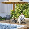 Yaheetech Set of 2 Outdoor Foldable Dining Chairs with Backrest and Armrests - 2 of 4
