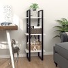 vidaXL Modern White 3-Tier Book Cabinet- 15.7"x11.8"x41.3", Engineered Wood Material, Durable Bookshelf, Easy Assembly, Ideal for Home Decor - 2 of 4