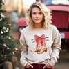 Simply Sage Market Women's Graphic Sweatshirt Coquette Cowgirl Christmas Boots - image 2 of 4