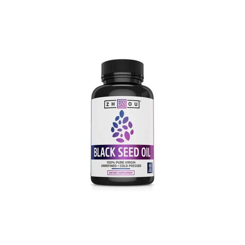 Zhou Blackseed Oil Vegan Dietary Supplements - 60ct, 1 of 5