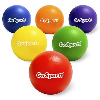 GoSports Soft Skin Foam Playground Dodgeballs - 6 Pack for Kids (6 Inch)