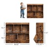 Toy Bookshelf and Bookcase - Multi Shelf with Cubby Organizer Cabinet for Books and Toys for Children Bedroom Playroom - 2 of 4