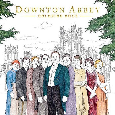 Downton Abbey: The Official Coloring Book (Gold Foil Gift Edition) - (Paperback)