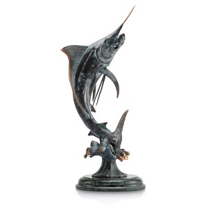 SPI Home Sweet Success Marlin Figurine – 22" Large Coastal Wall Art for Nautical Home Decor - 1 of 3