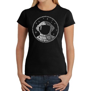 LA Pop Art Women's Word Art T-Shirt - I Need My Space Astronaut - 1 of 4