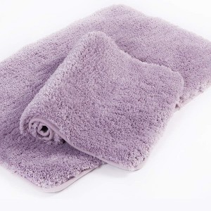 Attop 2 Piece Bath Rug Set, 20 x 32, Lavender Bath Mats for Bathroom and Shower, Machine Wash/Dry - 1 of 4