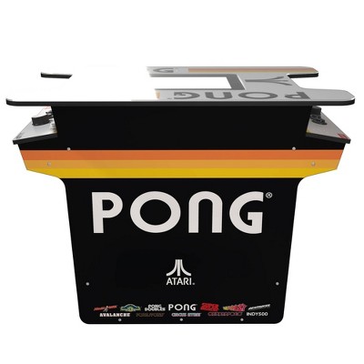 Pong Black Head-to-Head Arcade Gaming Table with 12 Games