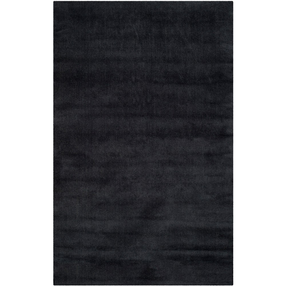 4'x6' Solid Tufted Area Rug Black - Safavieh