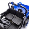 TopComfy Baby Walkers Two Seater Kids Ride On Six Wheel Dump Truck Four Wheel Drive High Endurance Slow Start for Kids, Blue, 51.97"*23.23"*12.4" - 3 of 4