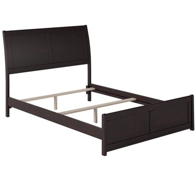 AFI Furnishings Portland Full Traditional Bed with Matching Footboard and Turbo Charger in Espresso