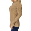 Women's Ribbed Mock Neck Top With Puff Sleeves - Basic Bae - 2 of 4