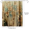 Americanflat 71" x 74" Shower Curtain, Droplets Of Gold by Ingrid Beddoes - 2 of 4