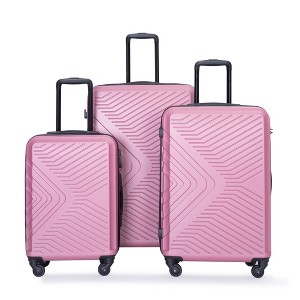 Whisen 3-Piece Set(20/24/28 in.) Hardshell Spinner Suitcase Luggage Sets with TSA Lock  and Two Hooks - 1 of 4