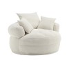 Anybear Chenille Sponge Single Sofa, Fluffy Modern Sleeper Chair for Living room, Bedroom, No Assembly Required - 2 of 4