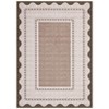 Garvee Modern Border Area Rug Farmhouse Scalloped Bordered Pattern Rugs Washable Low Pile Non Slip Rugs for Living Room - 3 of 4