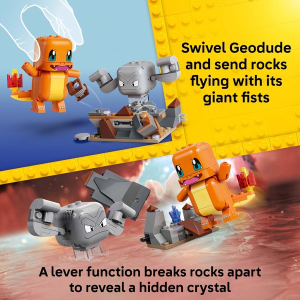 LEGO Pokémon SMART Play: Choque en la Caverna de Charmander y Geodude 72157 3