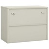 vidaXL Steel Office Cabinet with Tempered Glass Doors and Lock - an Efficient and Elegant Storage Solution for Office Files. - 4 of 4