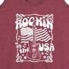 Women's - Instant Message - Rockin In The USA Graphic Racerback Tank - 2 of 4