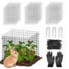 18-Pack Heavy Duty Plant Covers with Stakes, Plastic-Coated Steel Garden Fencing - 3 of 4