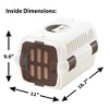 Richell: Pet Travel Carrier II - Small White - Dog & Cat Transporter, Collapsible Design for Storage, Small Pets Up to 11 lbs, Latches to Seat Belts - 2 of 4