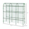 Metal Garden Trellis, Arch Trellis for Climbing Plants Outdoor, A-Frame, with Climbing Net, 17" x 72" x 72" - 3 of 4