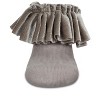 Memoi Velvet Pleated Girls Cotton Blend Anklet Socks - 2 of 3