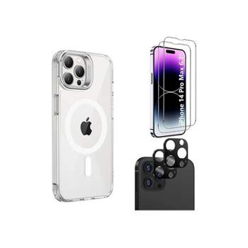 SaharaCase iPhone 14 Pro Max Bundle Hybrid-Flex Kickstand Case with Tempered Glass Screen and Camera