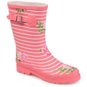 Journee Collection Womens Seattle Block Heel Rain Boots - 1 of 4
