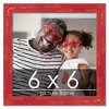 PosterPalooza | Square Shabby Chic Red Picture Frame - UV Acrylic, Foam Board Backing, Hanging Hardware - 2 of 4