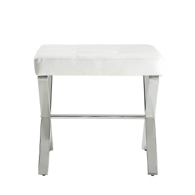 Chrome 2025 vanity stool