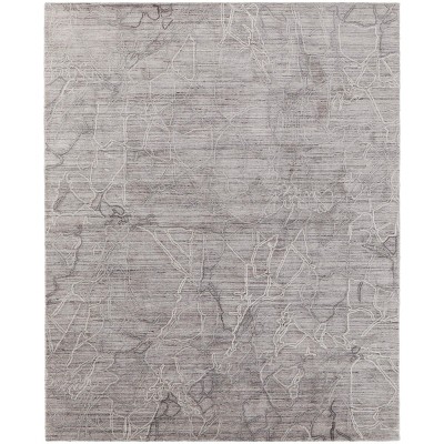 Whitton Modern Abstract Gray/Tan/Ivory Area Rug