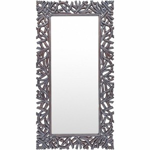 Mark & Day Jaclyne 58"H x 30"W x 2"D Traditional Dark Brown Decorative Wall Mirrors - 1 of 2