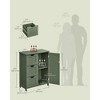 VASAGLE Bathroom Floor Storage Cabinet, Bathroom Cabinet Freestanding, with 3 Large Drawers and 1 Adjustable Shelf, 11.8 x 23.6 x 31.9 Inches - 3 of 4