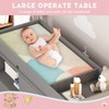 FUFU&GAGA 3-Drawer Baby Changing Table with Safety Strap & Leather Handles  Modern Family Storage Solution for Hassle-Free Parenting - 4 of 4
