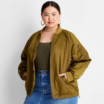 Women's Oversized Bomber Jacket - A New Day™ : Target