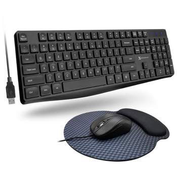 X9 Performance Full Size USB Keyboard, Mouse and Mouse Pad for PC