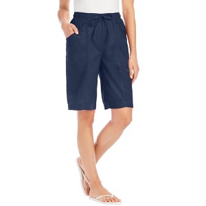 Woman Within Plus Size Boardwalk Front Seam Short - 1 of 2
