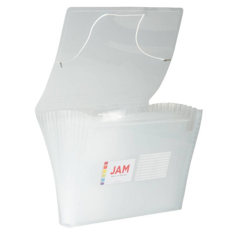 JAM Paper 9" x 13" Plastic Expanding File Folder 13 Pocket - Letter Size, 1 of 5