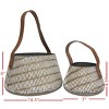Set of 2 Brass Metal & Leather Baskets - Foreside Home & Garden - 4 of 4