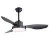 TOBILI 20 Inch Downrod Mount Ceiling Fan LED 18W 3CCT 5 ABS Blades with Hanging and Hook for Outside Patios Pergola - 2 of 4