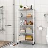 2 Pack 5 Tier Shelf Wire Shelving Unit, NSF Heavy Duty Wire Shelf Metal Large Storage Shelves Height Adjustable Utility - 2 of 4