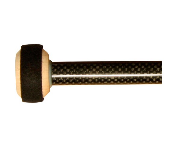 Black Swamp Percussion CF7 Carbon Fiber Timpani Mallets Super Staccato (Black Felt)