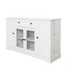 Chery Life White Buffet Cabinet with Storage, Wood Coffee Bar Kitchen Storage Cabinet with Drawer and Adjustable Shelf for Kitchen, Dining Room - 2 of 4
