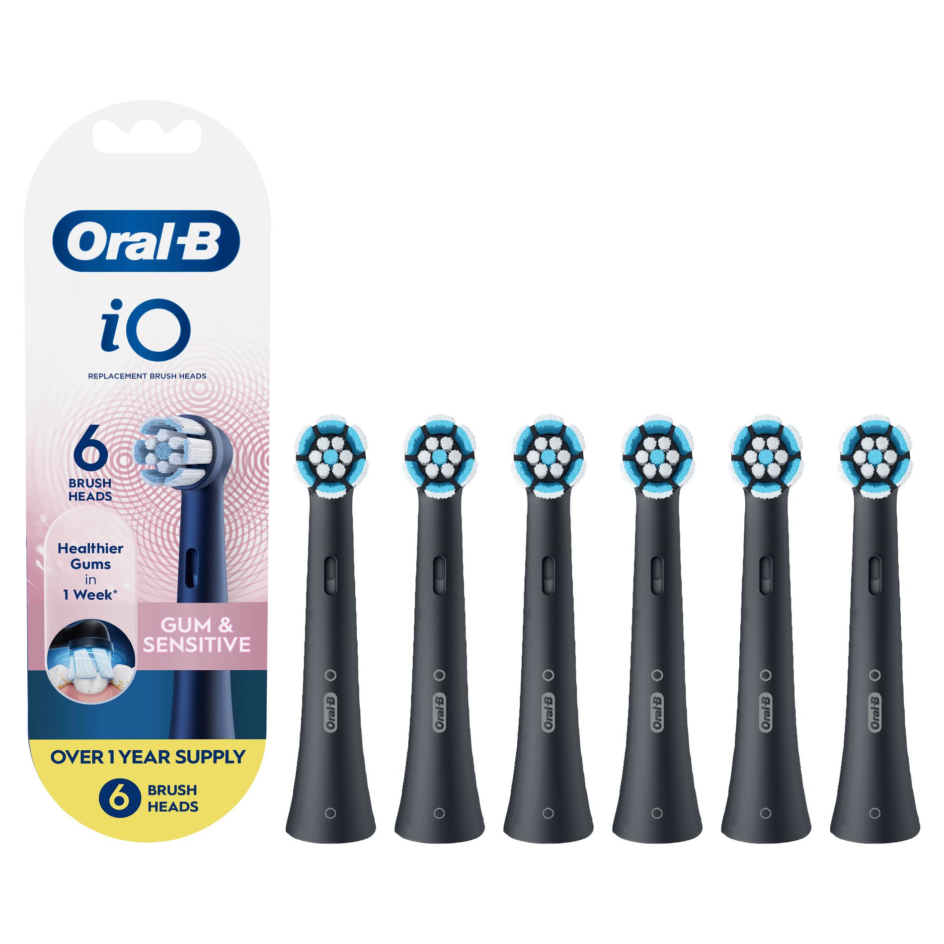 Oral-B iO Gum & Sensitive Replacement Brush Heads - 6ct