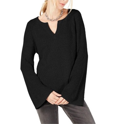I.N.C International Concepts Womens Fuzzy Knit Sweater, Black, X-Large