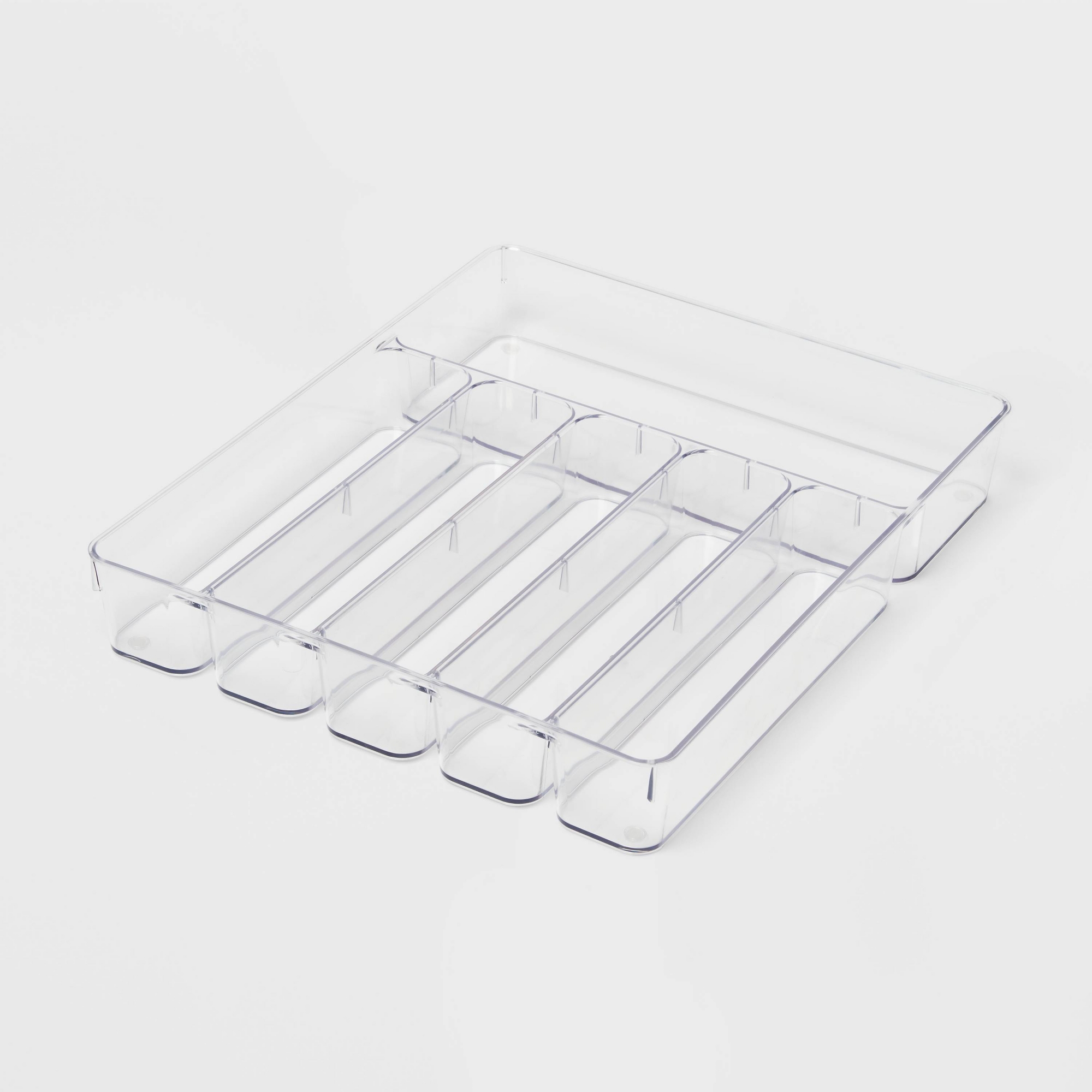 6 Compartment Plastic Drawer Flatware Organizer - Brightroom™