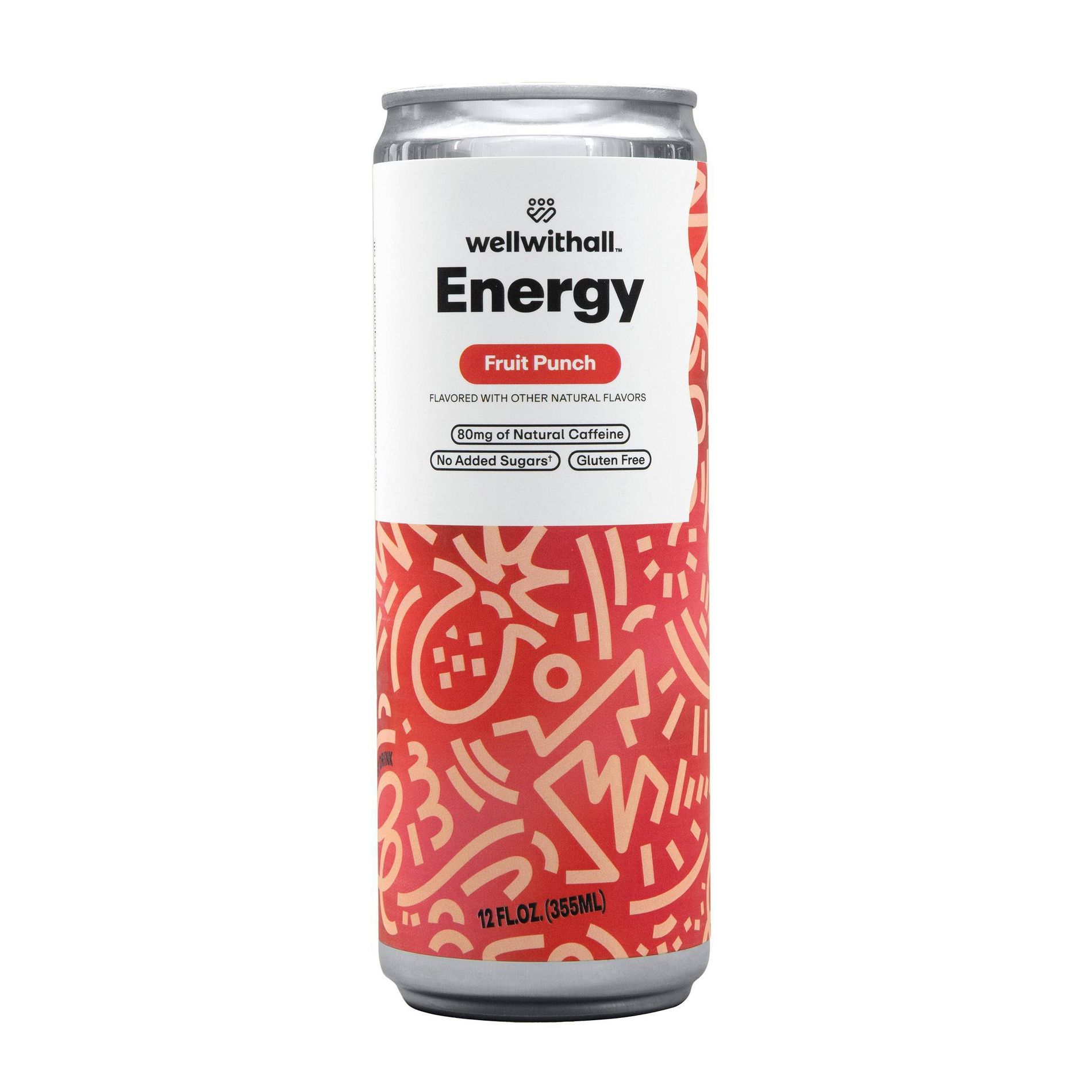 WellWithAll Energy Fruit Punch Energy Drink - 12 fl oz